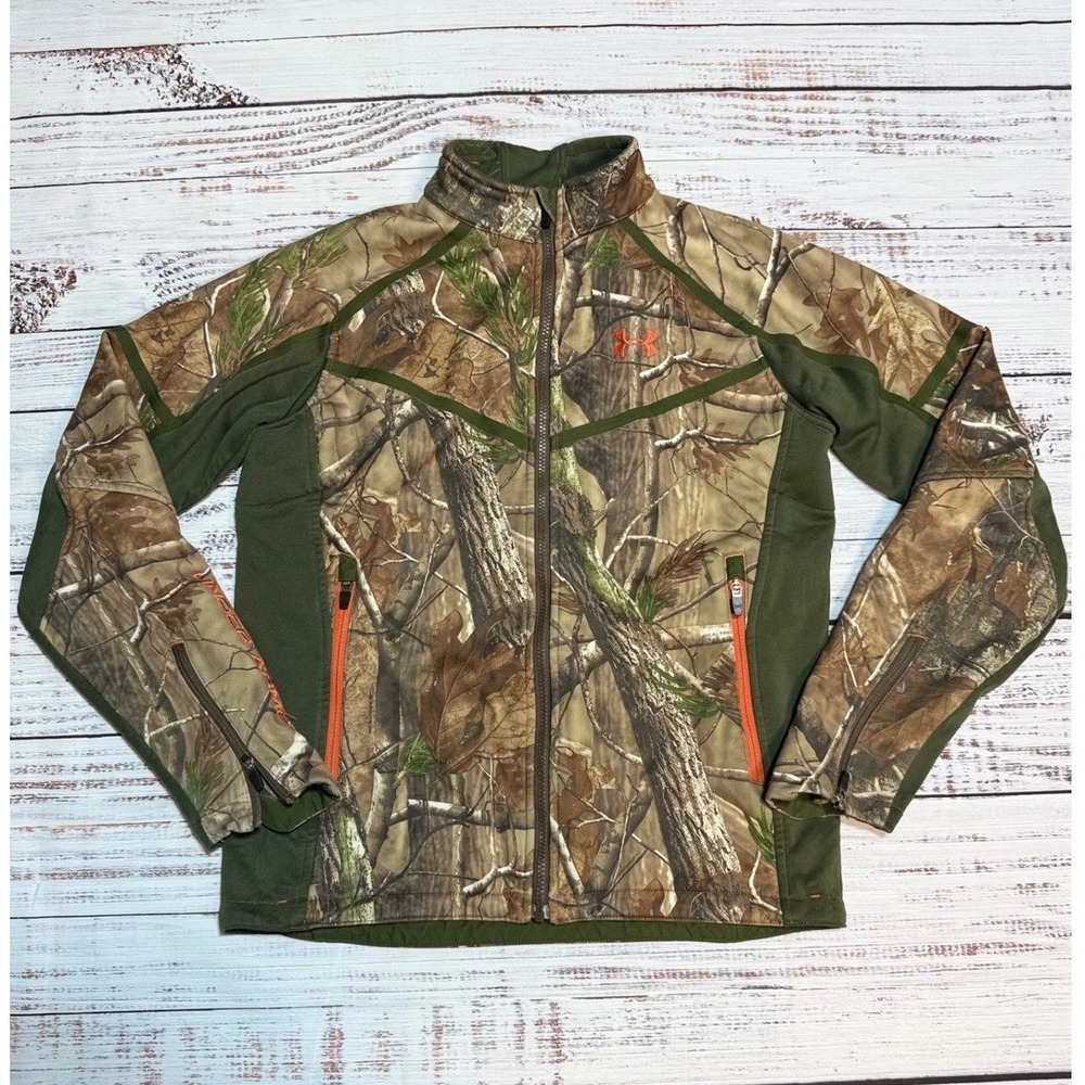 Under Armour Jacket Medium Scent Control Realtree AP Camo Green Hunting